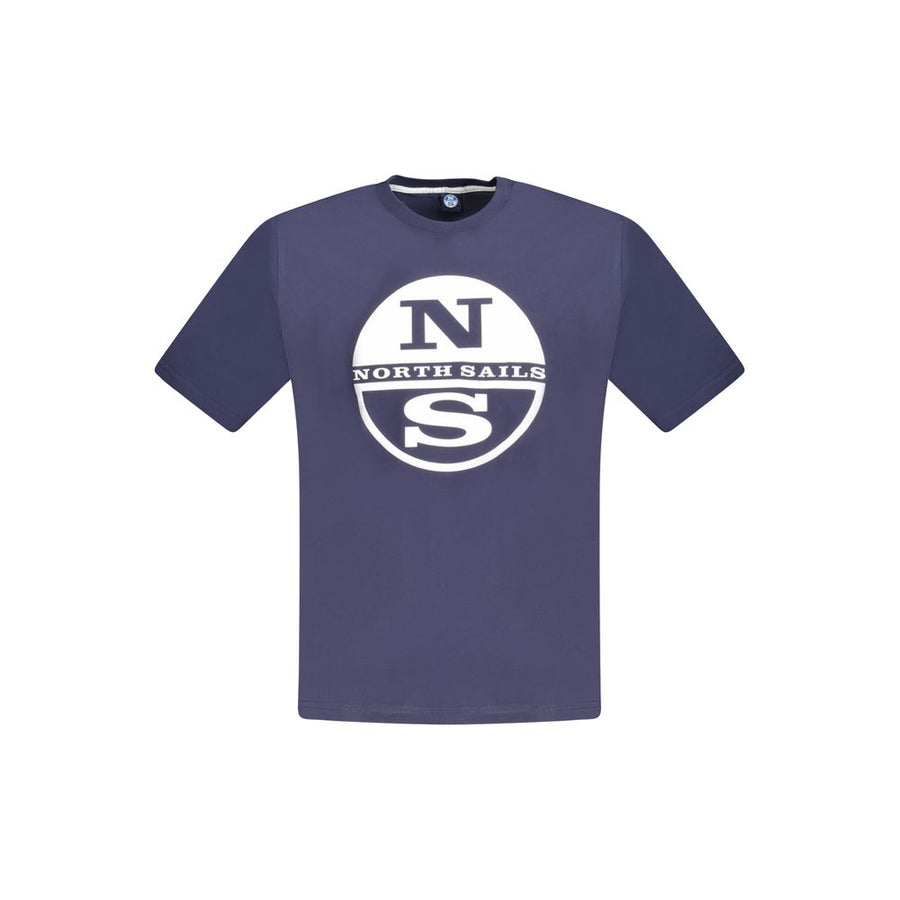 North Sails Blue Cotton Men T-Shirt