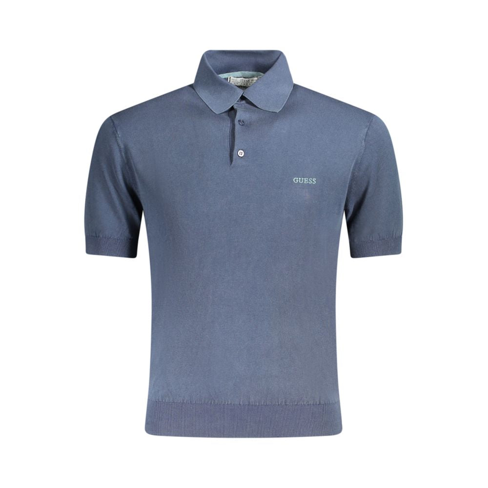 Guess Jeans Blue Cotton Men's Polo Shirt