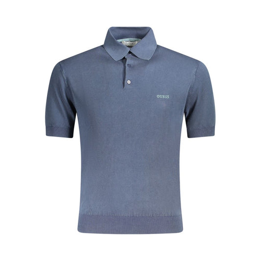 Guess Jeans Blue Cotton Men's Polo Shirt