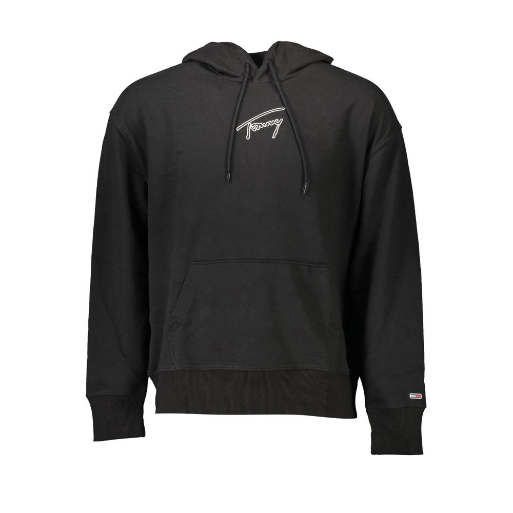 Tommy Hilfiger – Schwarzer Baumwollpullover für Herren