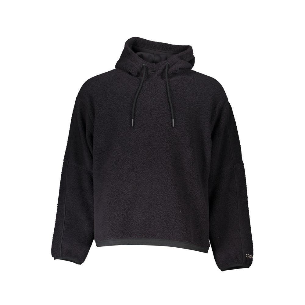 Calvin Klein Schwarzer Polyester Herrenpullover mit Kapuze