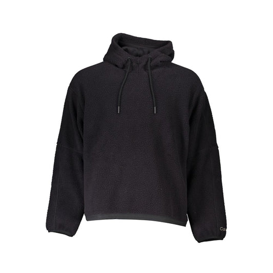 Calvin Klein Schwarzer Polyester Herrenpullover mit Kapuze