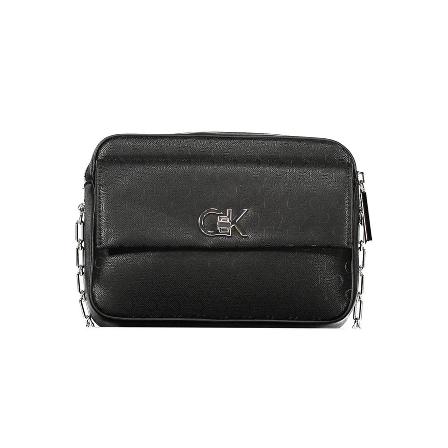 Calvin Klein Schwarze Polyester-Handtasche