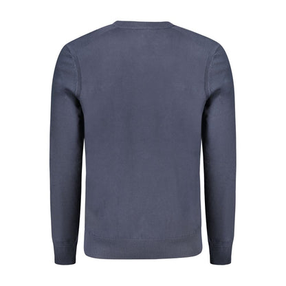 Hugo Boss Blue Cotton Men's Long-Sleeved T-Shirt