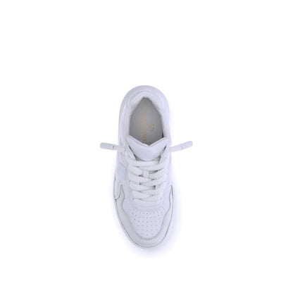 Valentino Garavani White Calf Leather Bos Taurus Chunky Sneakers
