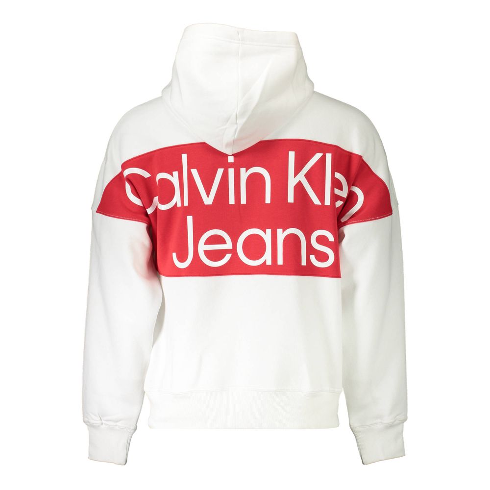 Calvin Klein Weißer Baumwollpullover für Herren