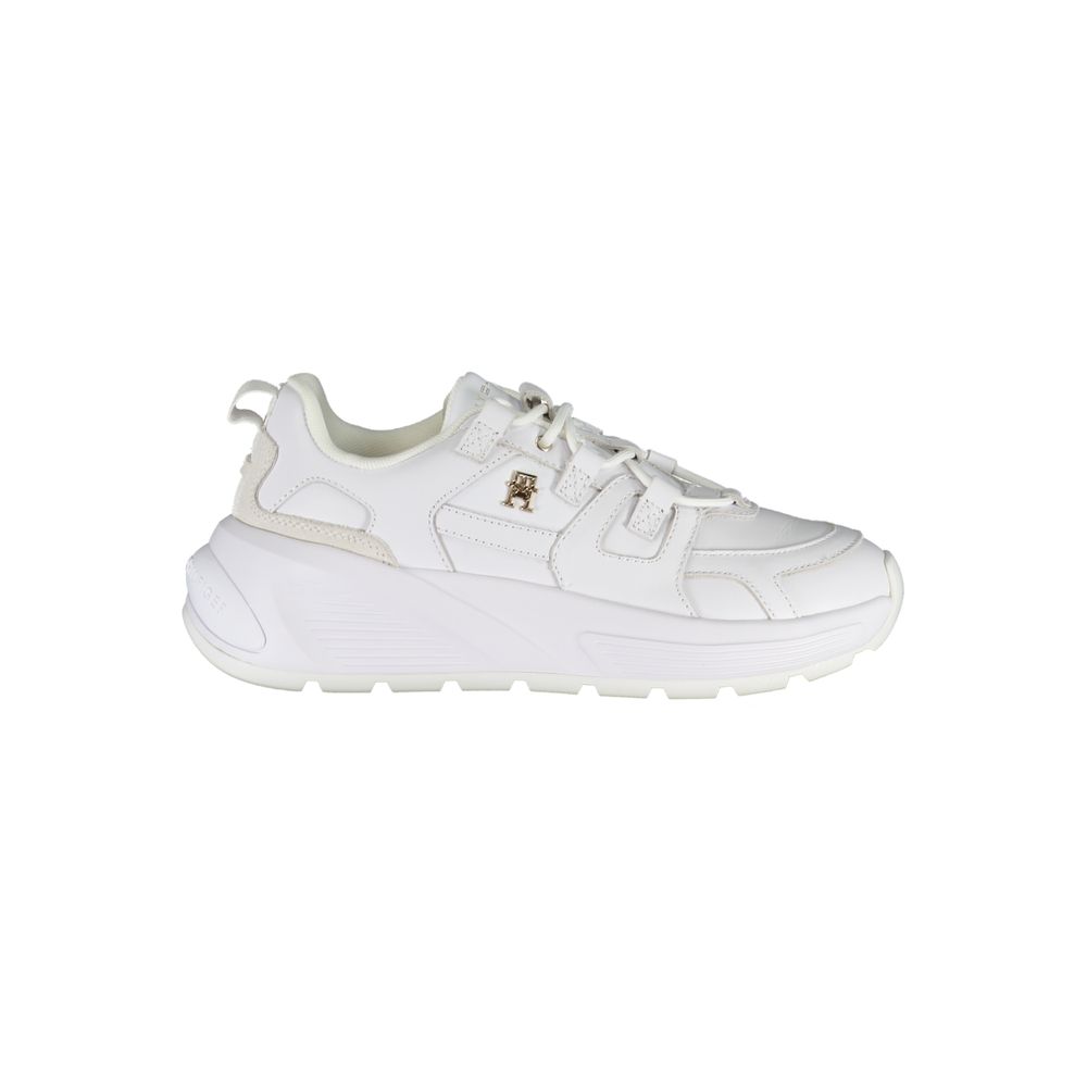 Tommy Hilfiger White Polyurethane Women Sneaker