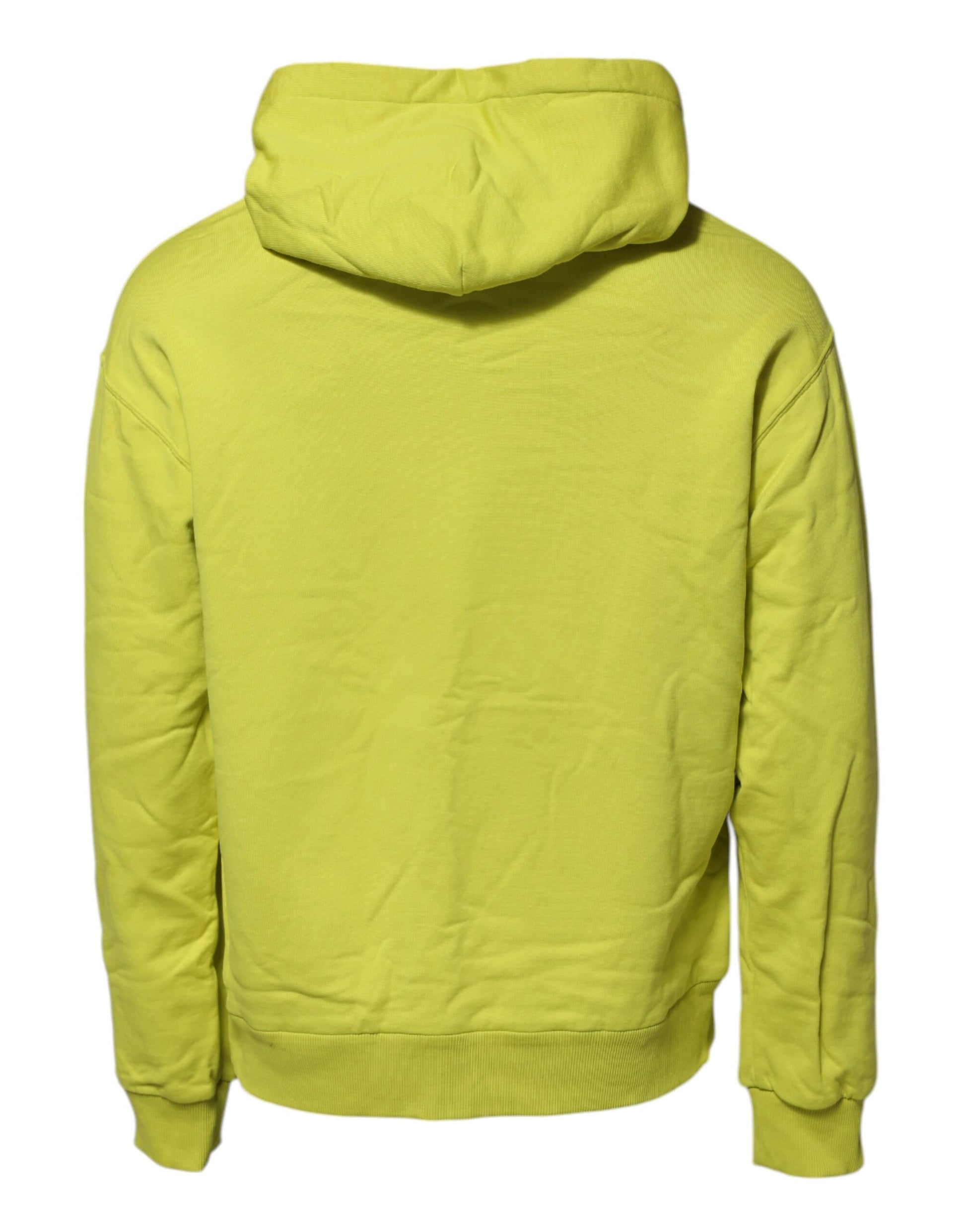 Dolce &amp; Gabbana – Grünes Baumwoll-Sweatshirt mit Kapuze und Logo