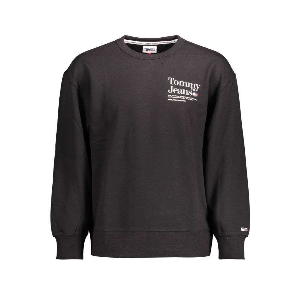 Tommy Hilfiger – Schwarzer Baumwollpullover für Herren