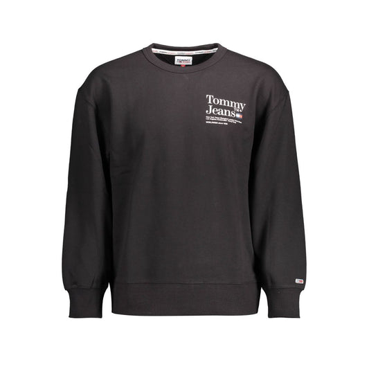 Tommy Hilfiger – Schwarzer Baumwollpullover für Herren