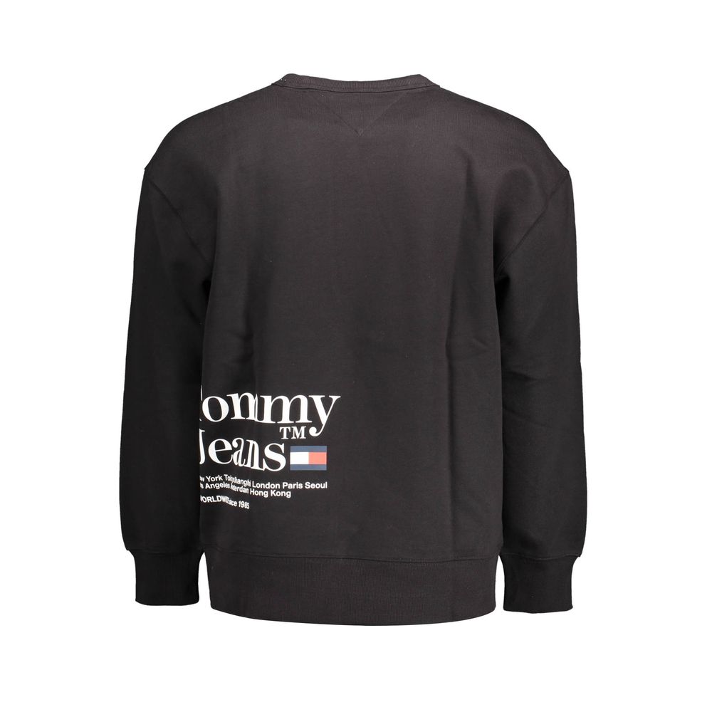 Tommy Hilfiger – Schwarzer Baumwollpullover für Herren