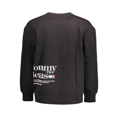 Tommy Hilfiger – Schwarzer Baumwollpullover für Herren