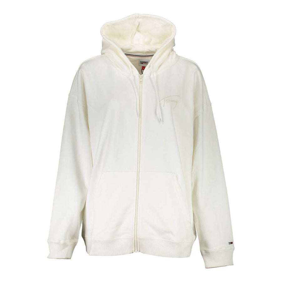 Tommy Hilfiger Damen-Hoodie aus weißer Baumwolle