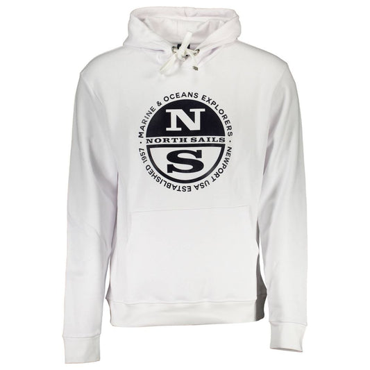 North Sails Herrenpullover aus weißer Baumwolle