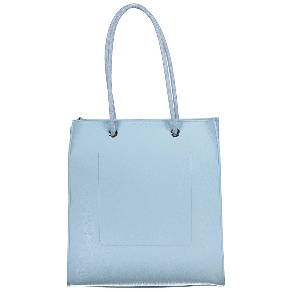 Mario Valentino Blaue Polyethylen-Handtasche