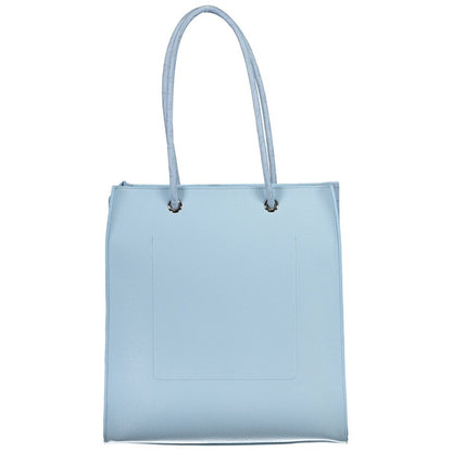 Mario Valentino Blaue Polyethylen-Handtasche