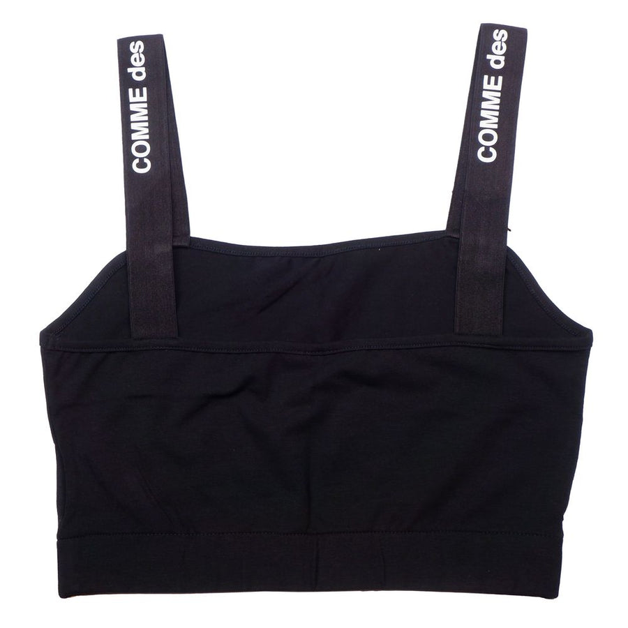 Comme Des Fuckdown Black Cotton Tops & T-Shirt