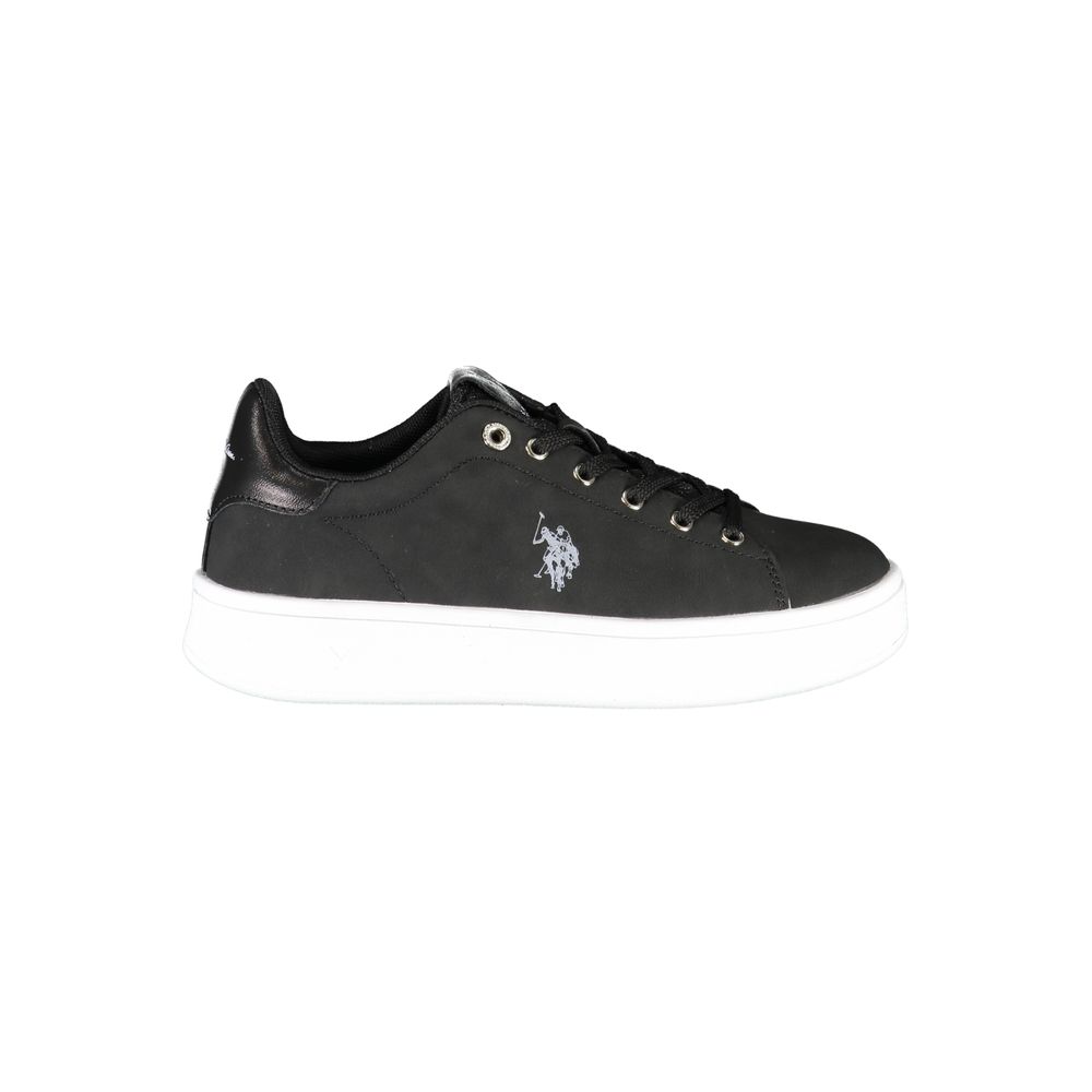 US POLO ASSN. Schwarze Polyester-Damen-Sneaker