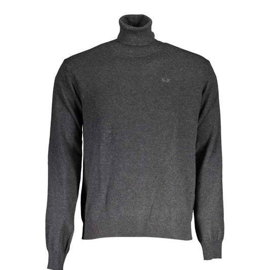 La Martina Grauer Wollpullover