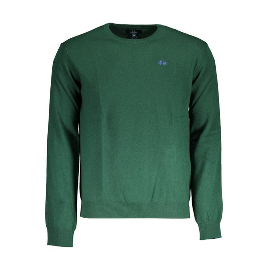 La Martina Grüner Wollpullover