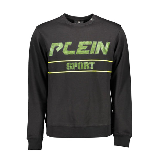 Plein Sport Schwarzer Baumwollpullover für Herren