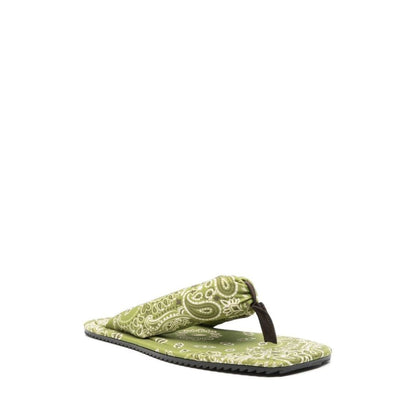 The Attico Green Elastane Slides