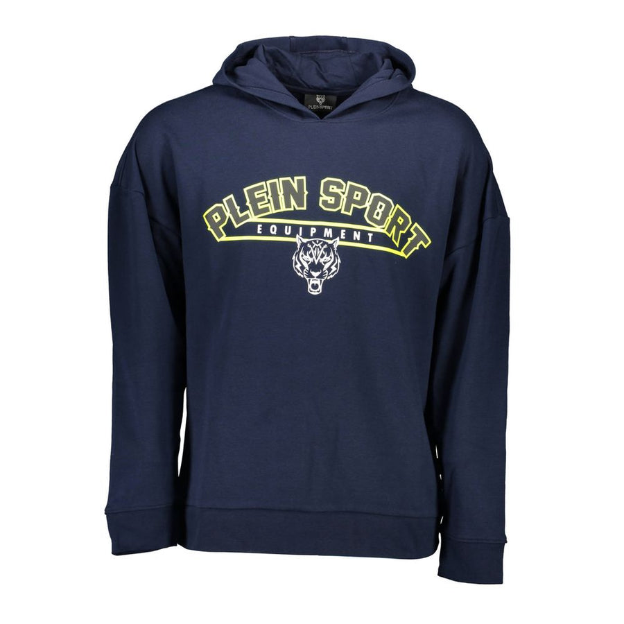 Plein Sport Blue Cotton Men Sweater