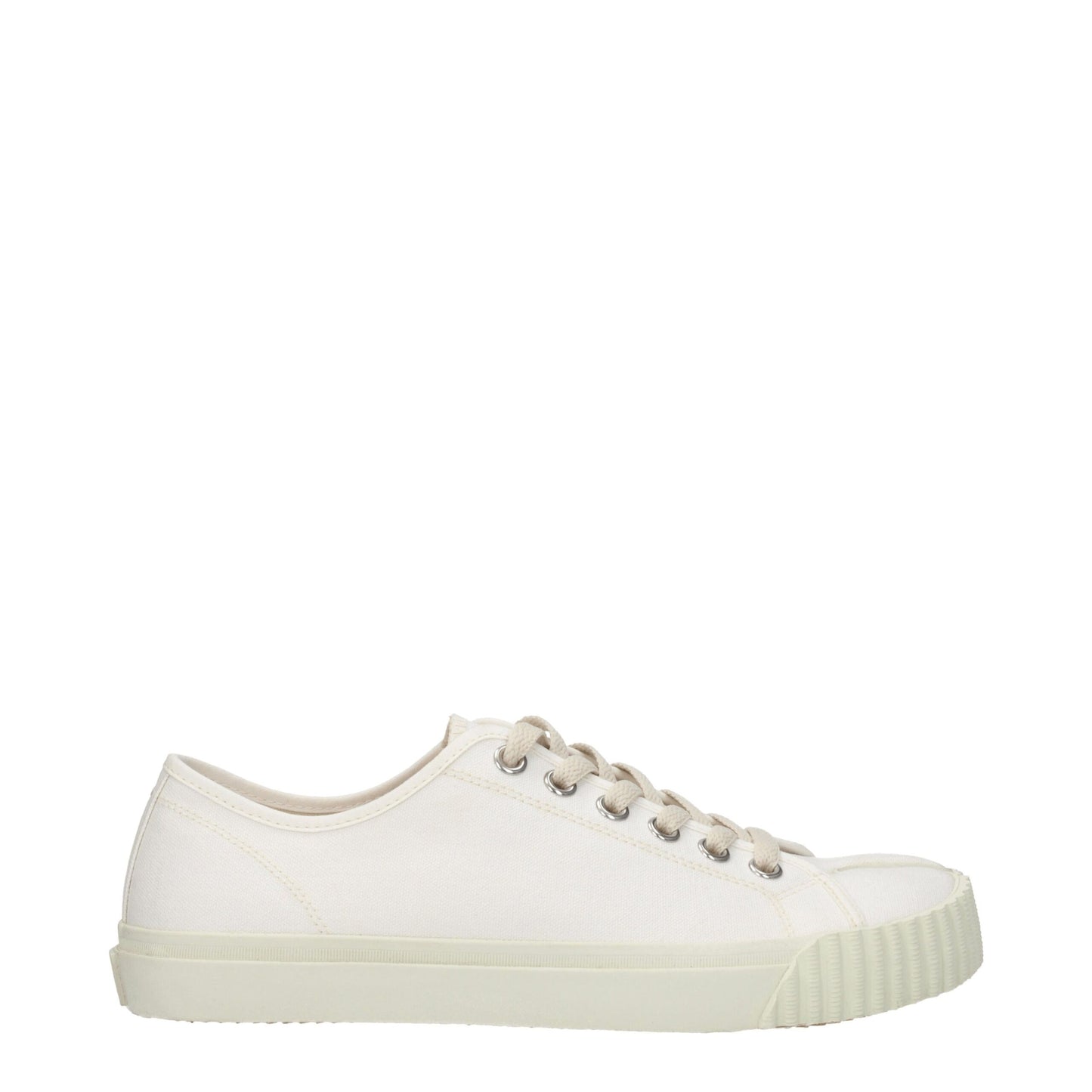 Maison Margiela White Fabric Low Top Sneakers