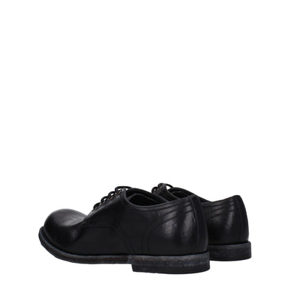 Dolce & Gabbana Black Leather Oxfords And Derbies