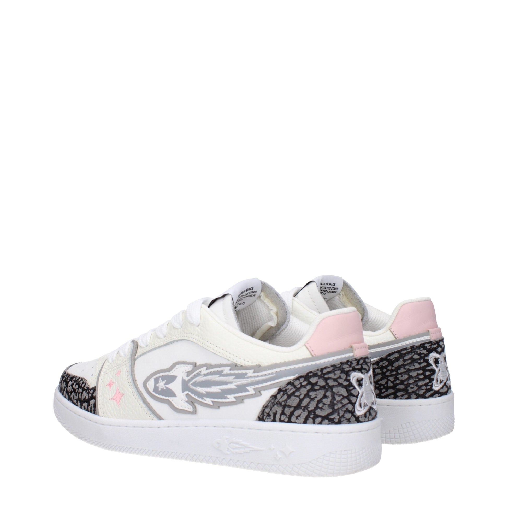 Enterprise Japan White Leather Athletic Sneakers
