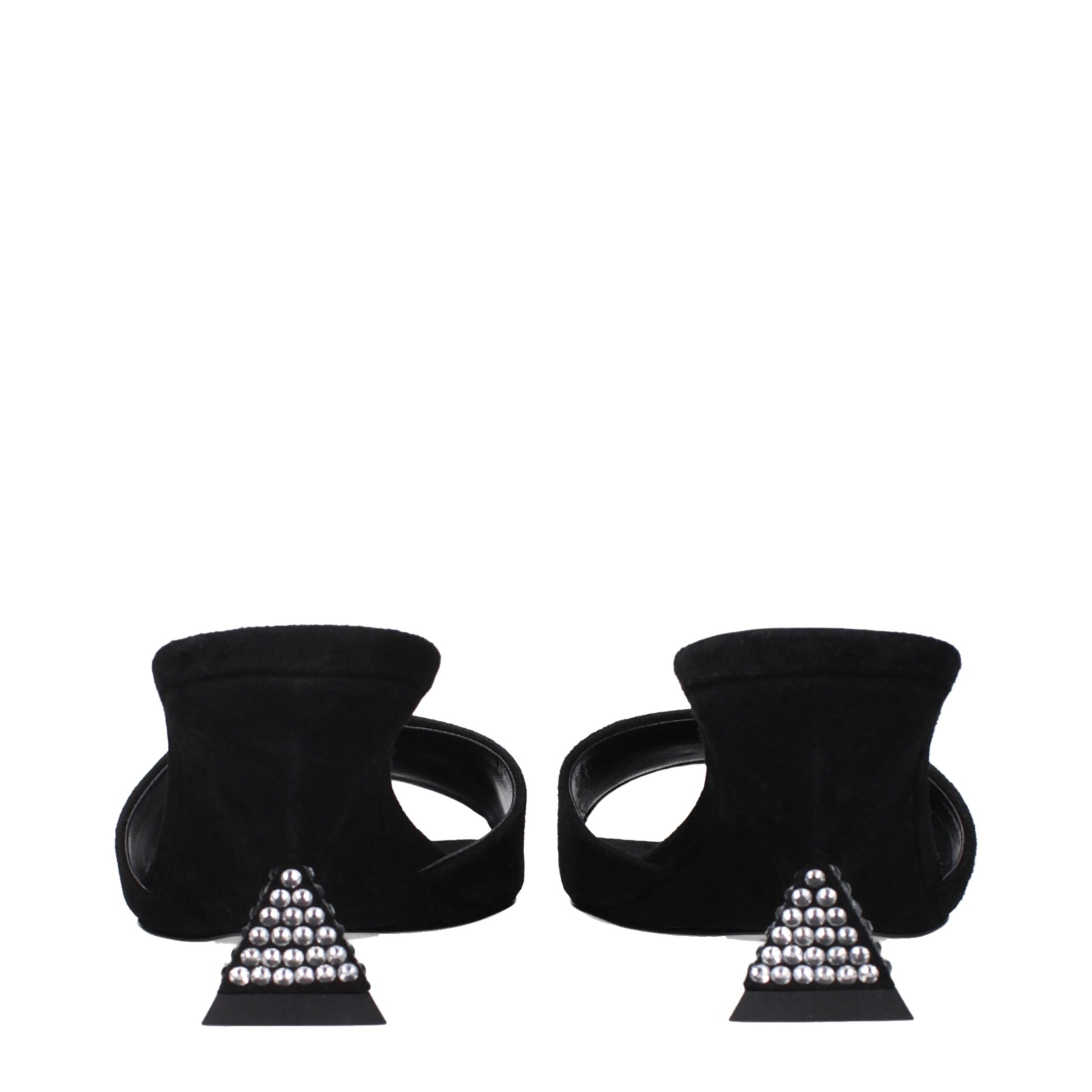 The Attico Black Leather Platforms