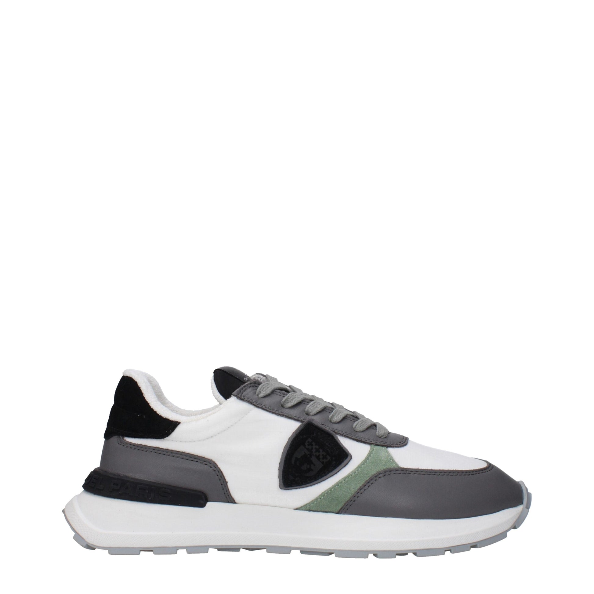 Philippe Model White Fabric Low Tops