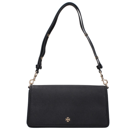 Tory Burch Black Leather Shoulder Bag
