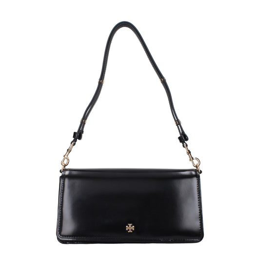 Tory Burch Black Leather Shoulder Bag