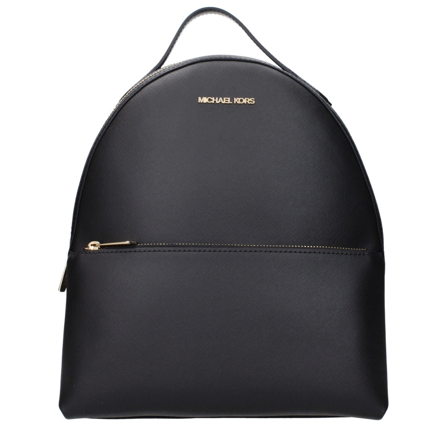 Michael Kors Black Leather Backpack