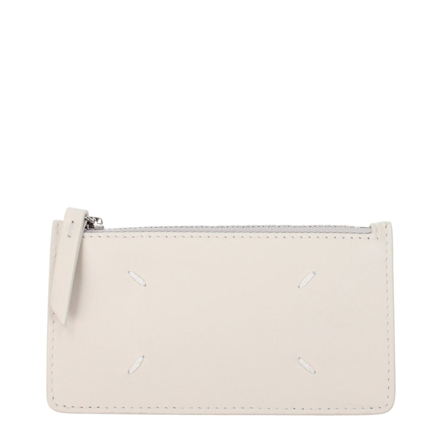 Maison Margiela Beige Leather Wallet
