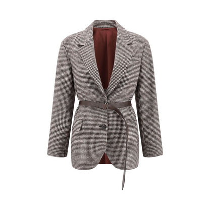 Brunello Cucinelli Brown Wool Jackets And Coat