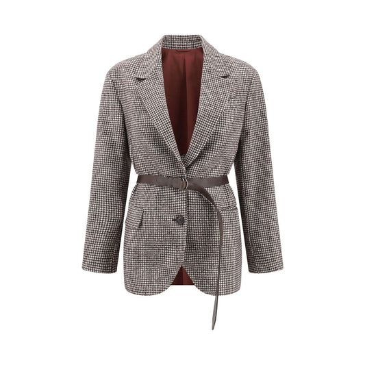 Brunello Cucinelli Brown Wool Jackets And Coat