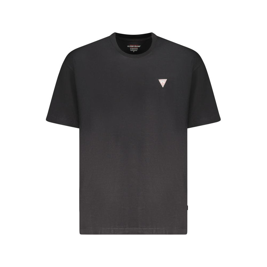 Guess Jeans Black Cotton Men T-Shirt