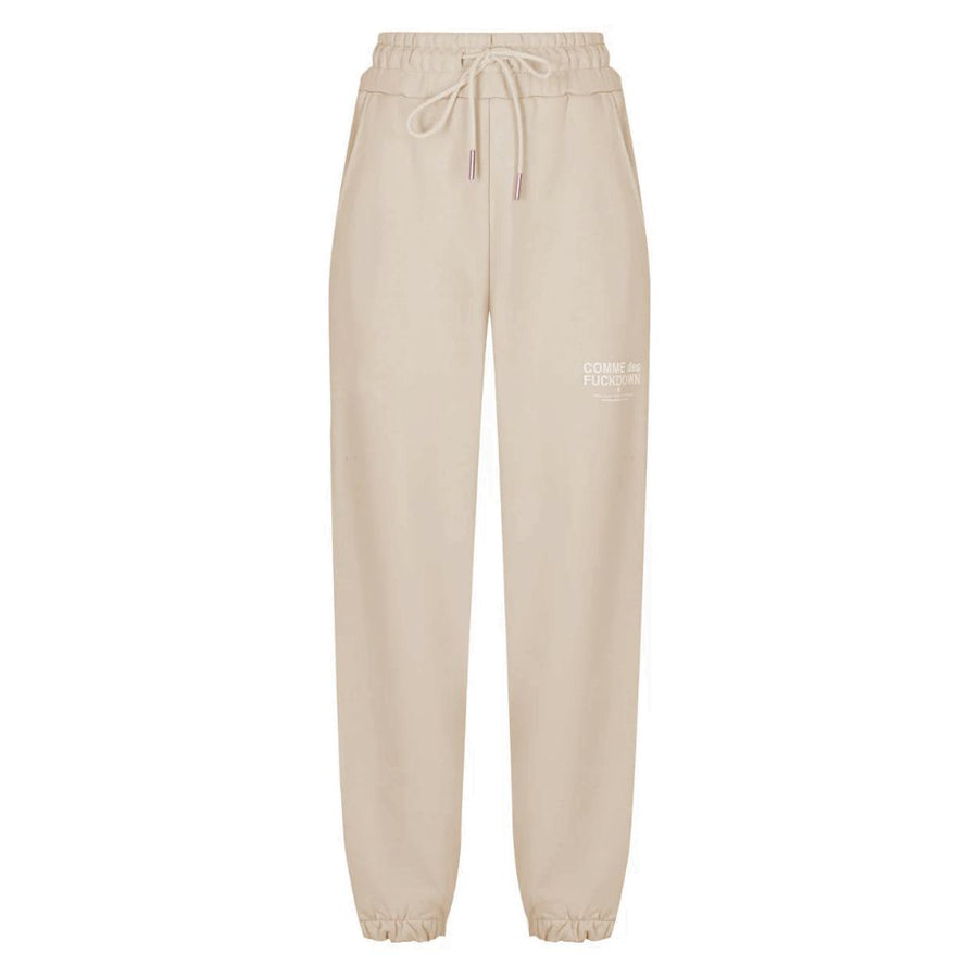Comme Des Fuckdown Beige Cotton Jeans & Pant