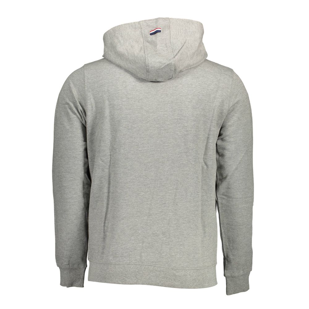 US POLO ASSN. Grauer Baumwollpullover für Herren