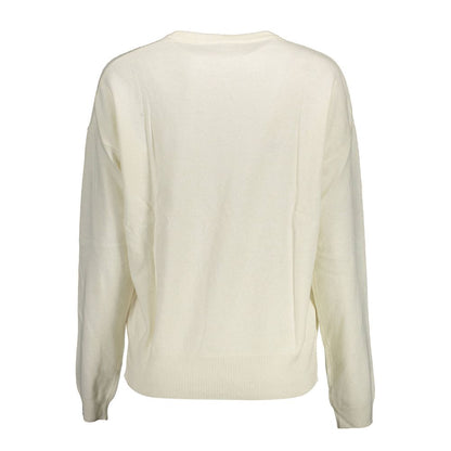 US POLO ASSN. Weißer Wollpullover