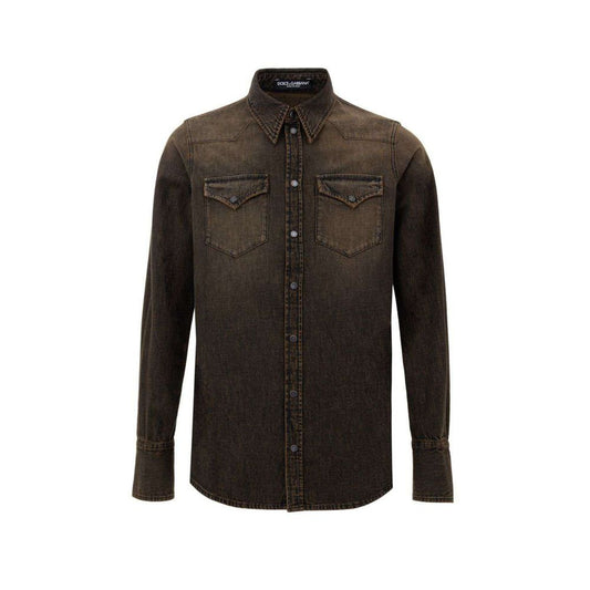 Dolce &amp; Gabbana Brauner Baumwoll-Denim
