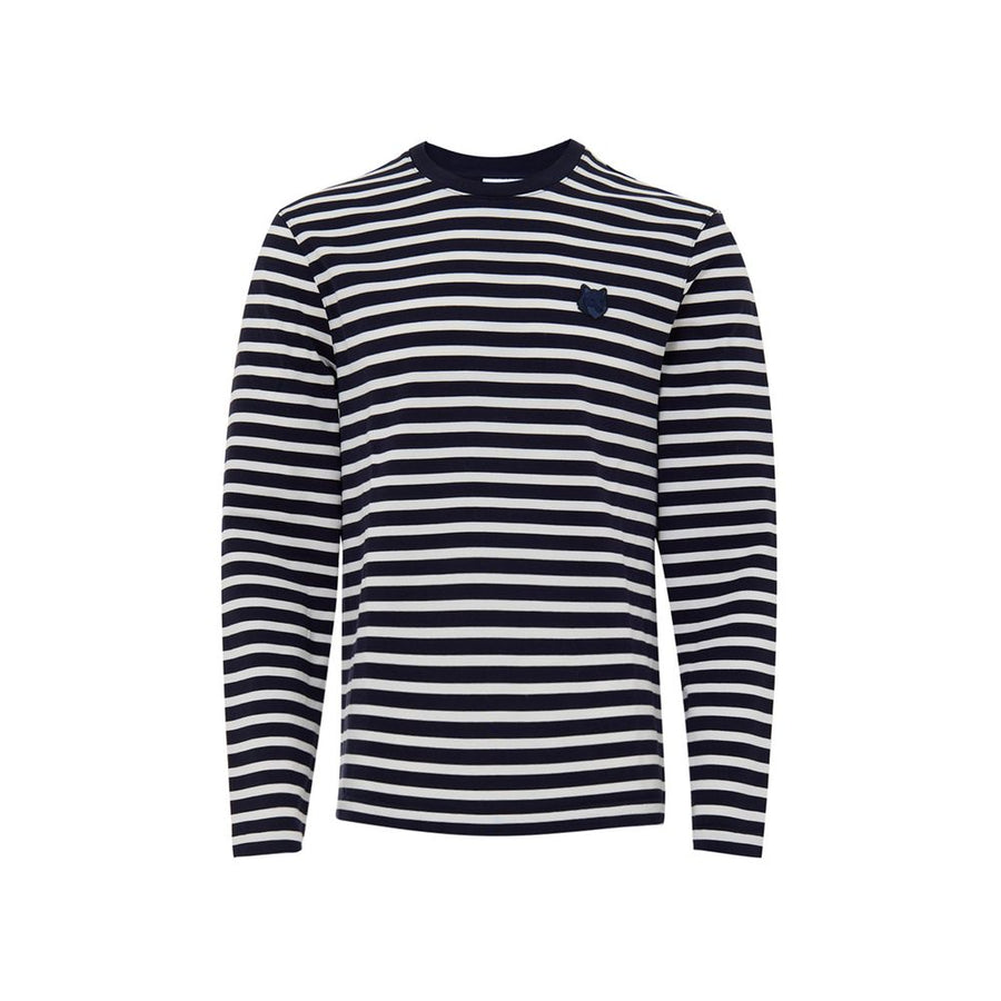 Maison Kitsuné Blue Cotton Long Sleeve