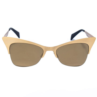 Italia Independent Gold Metal Sunglasses