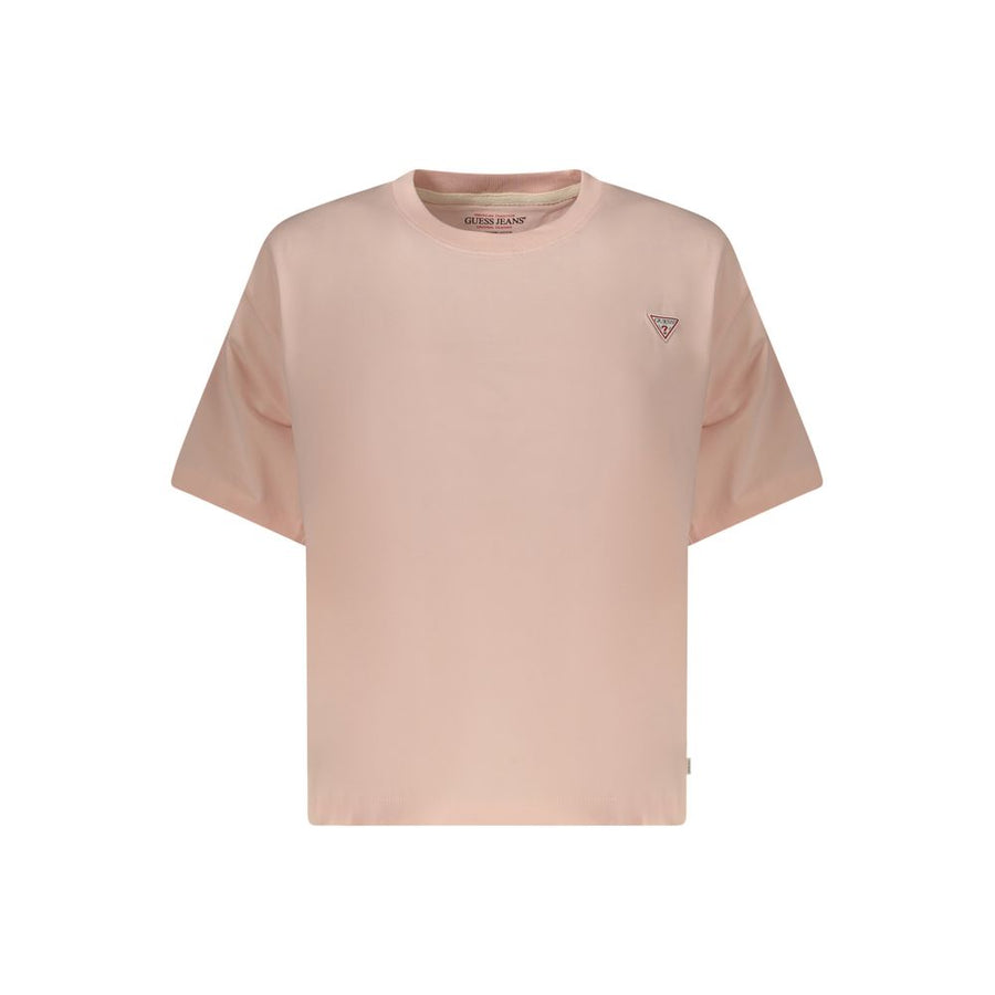 Guess Jeans Pink Cotton Women T-Shirt