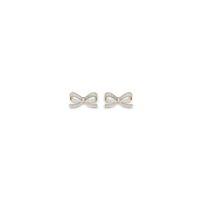 Self-Portrait Crystal bow Earrings