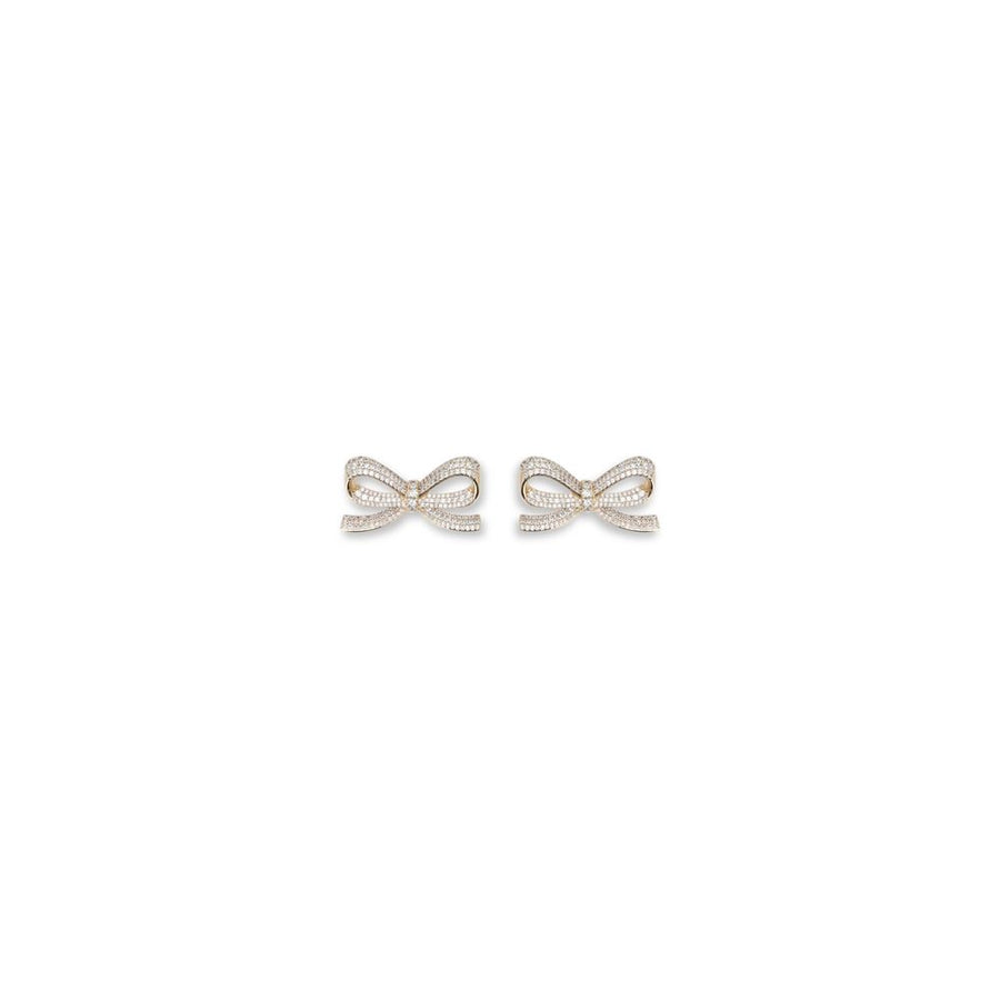 Self-Portrait Crystal bow Earrings