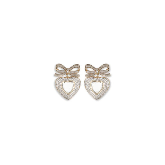 Self-Portrait Heart shaped bow Earrings