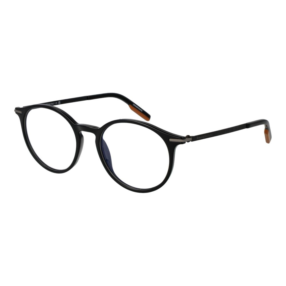 Ermenegildo Zegna Black Plastic Glasses (Frames)